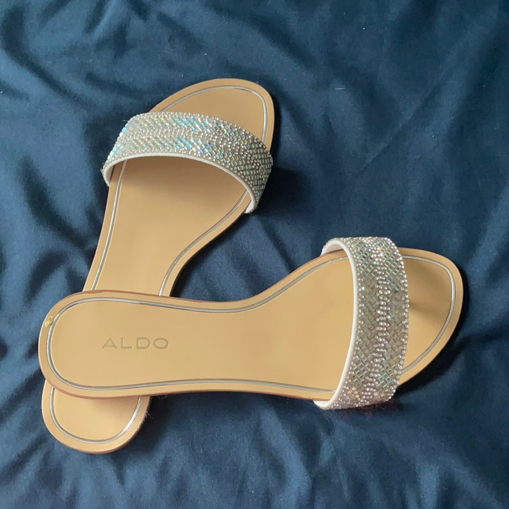 Aldo slip on sandals